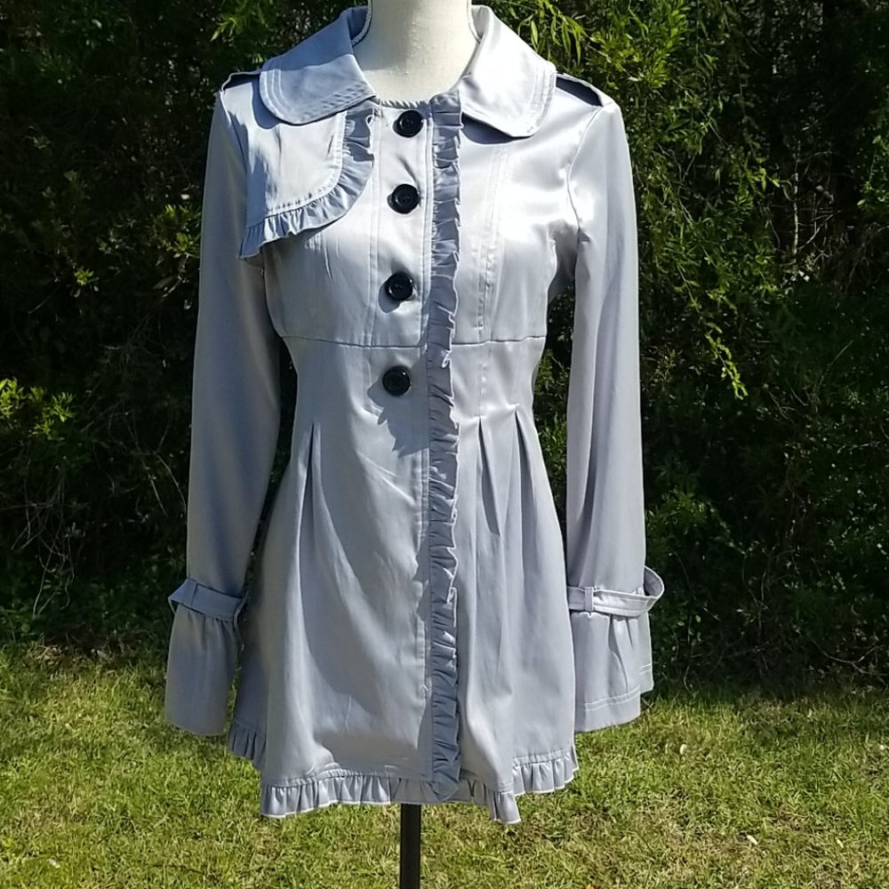 Darling Sele Lightweight Coat with Ruffles SZ S